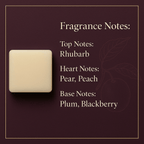 Black Plum & Rhubarb - Wax Melts 65g - Wax Melts - Souvant Fragrance Co