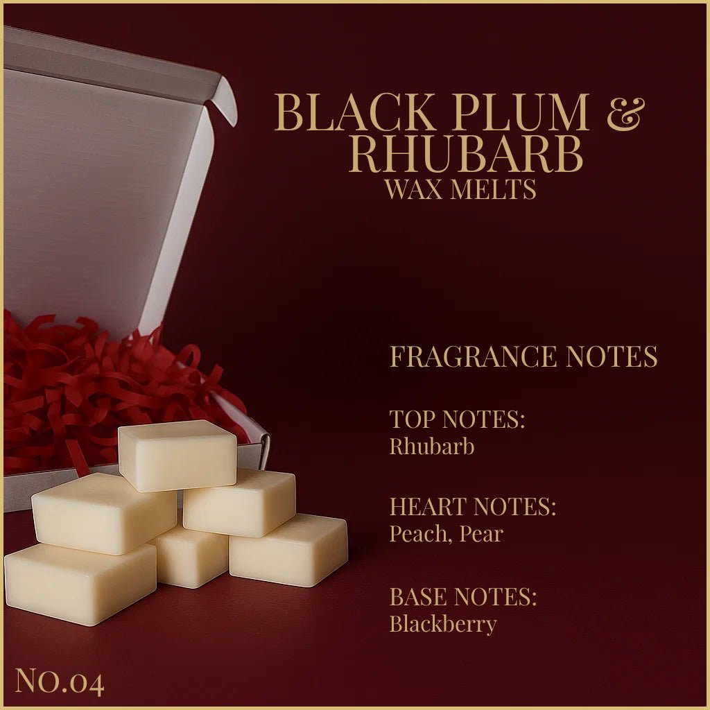 Black Plum & Rhubarb - Wax Melts 65g - Wax Melts - Souvant Fragrance Co