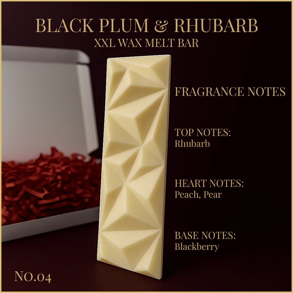 Black Plum & Rhubarb - XXL Wax Melt Bar 100g - XXL Wax Melt Bar - Souvant Fragrance Co