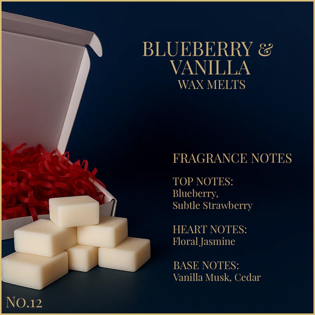 Blueberry & Vanilla - Wax Melts 65g - Wax Melts - Souvant Fragrance Co