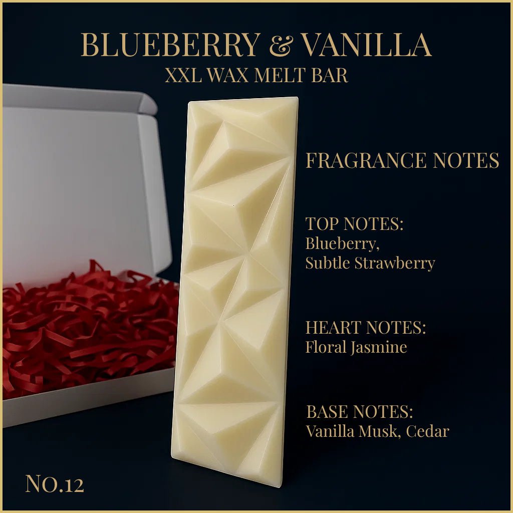 Blueberry & Vanilla - XXL Wax Melt Bar 100g - XXL Wax Melt Bar - Souvant Fragrance Co