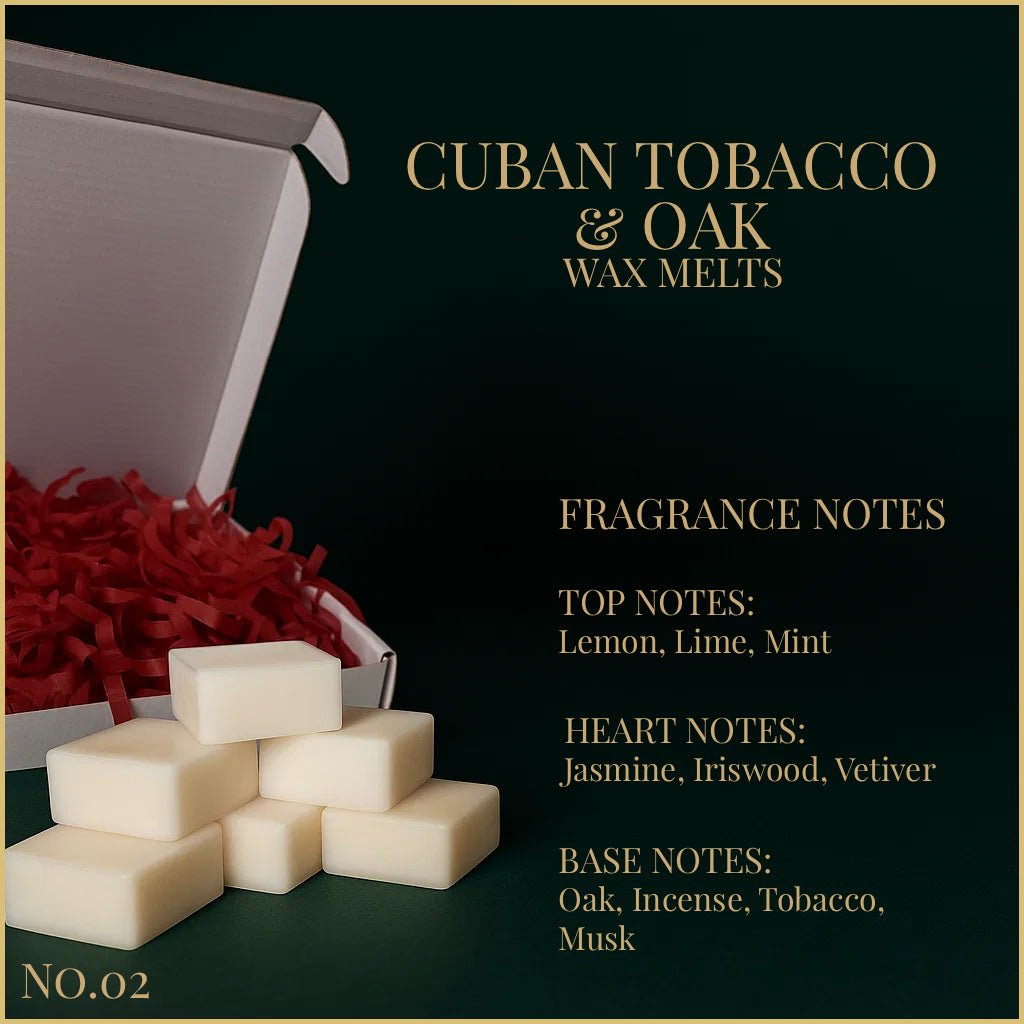 Cuban Tobacco & Oak - Wax Melts 65g - Wax Melts - Souvant Fragrance Co
