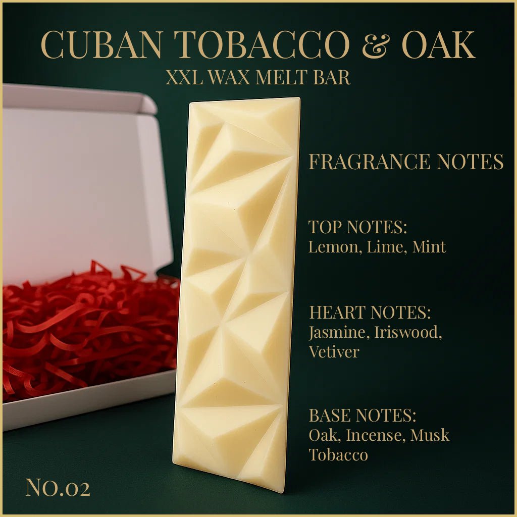Cuban Tobacco & Oak - XXL Wax Melt Bar 100g - XXL Wax Melt Bar - Souvant Fragrance Co