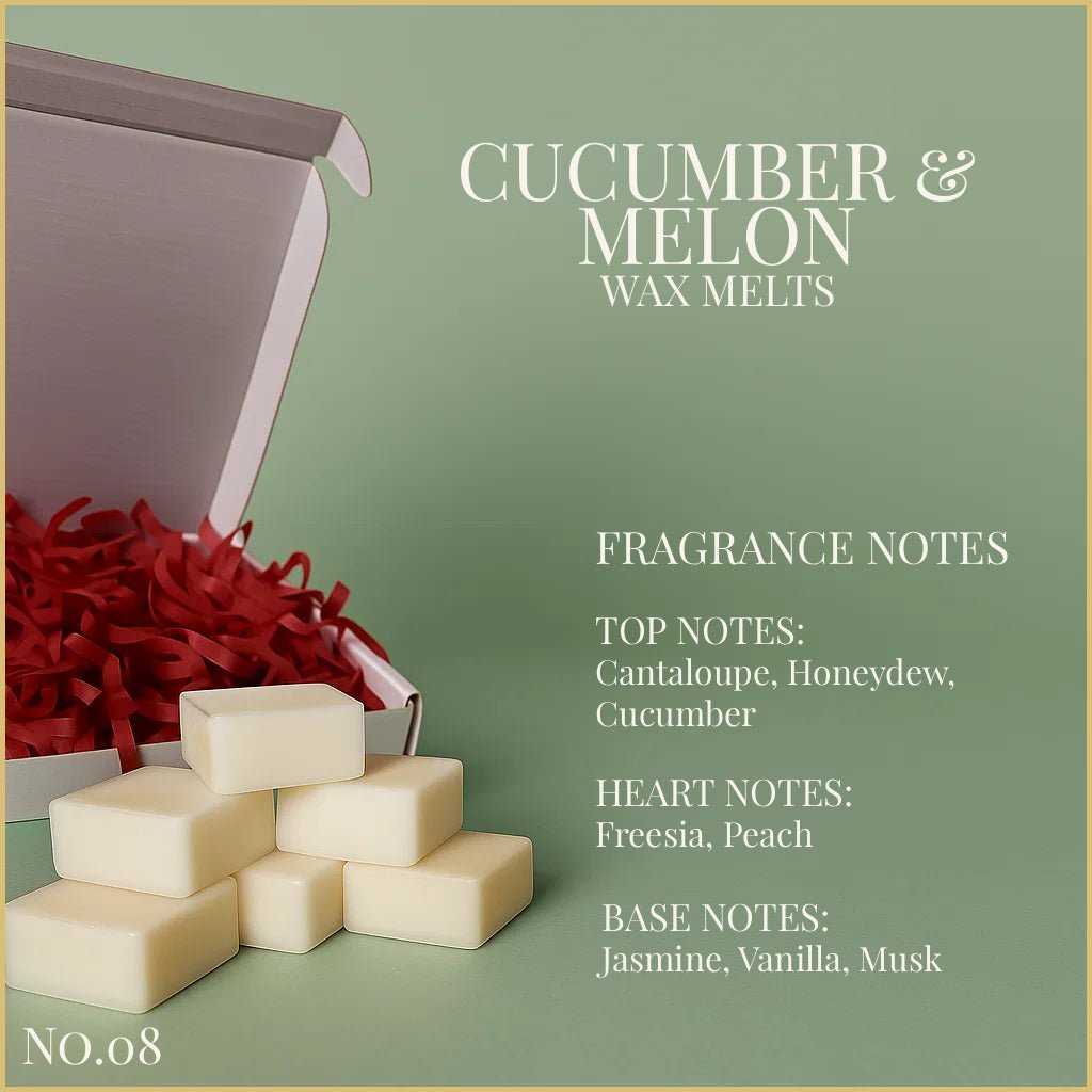 Cucumber & Melon - Wax Melts 65g - Wax Melts - Souvant Fragrance Co