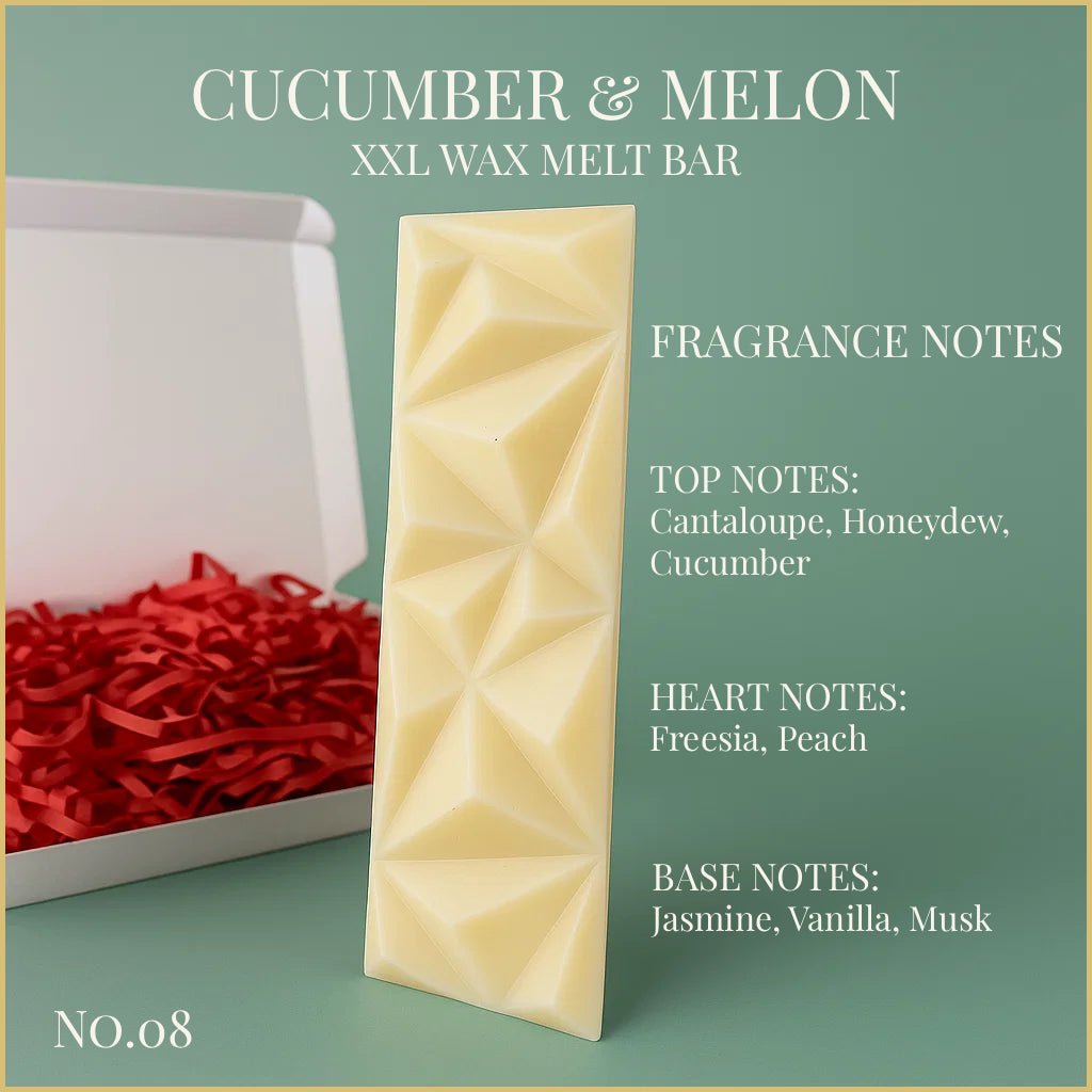Cucumber & Melon - XXL Wax Melt Bar 100g - XXL Wax Melt Bar - Souvant Fragrance Co