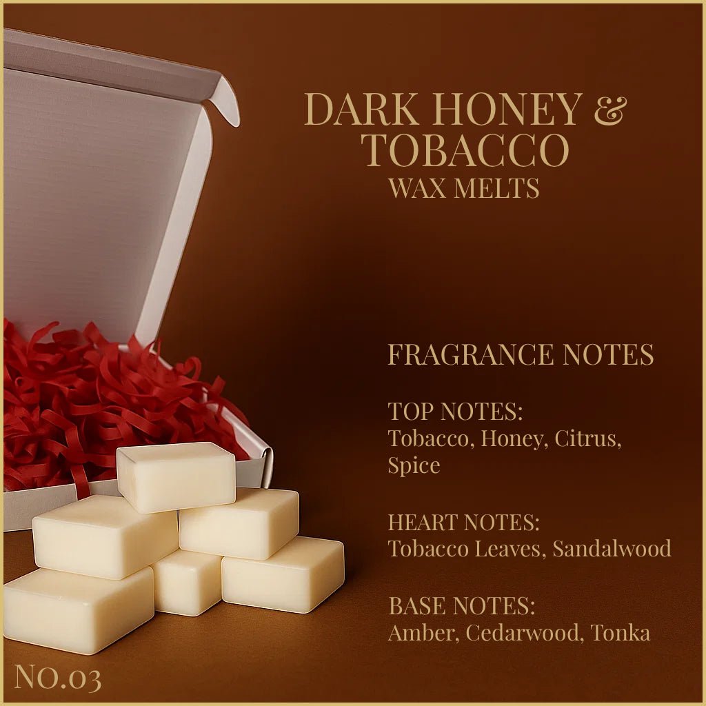 Dark Honey & Tobacco - Wax Melts 65g - Wax Melts - Souvant Fragrance Co