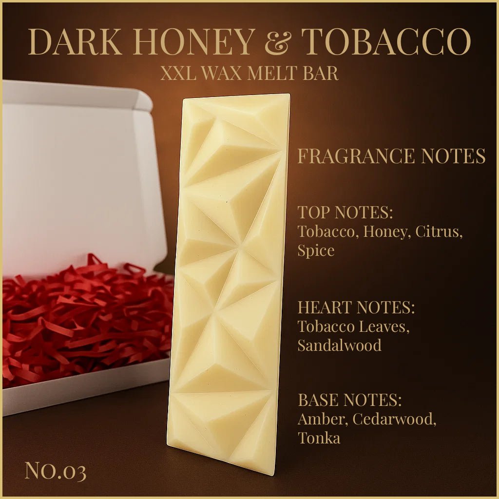 Dark Honey & Tobacco - XXL Wax Melt Bar 100g - XXL Wax Melt Bar - Souvant Fragrance Co