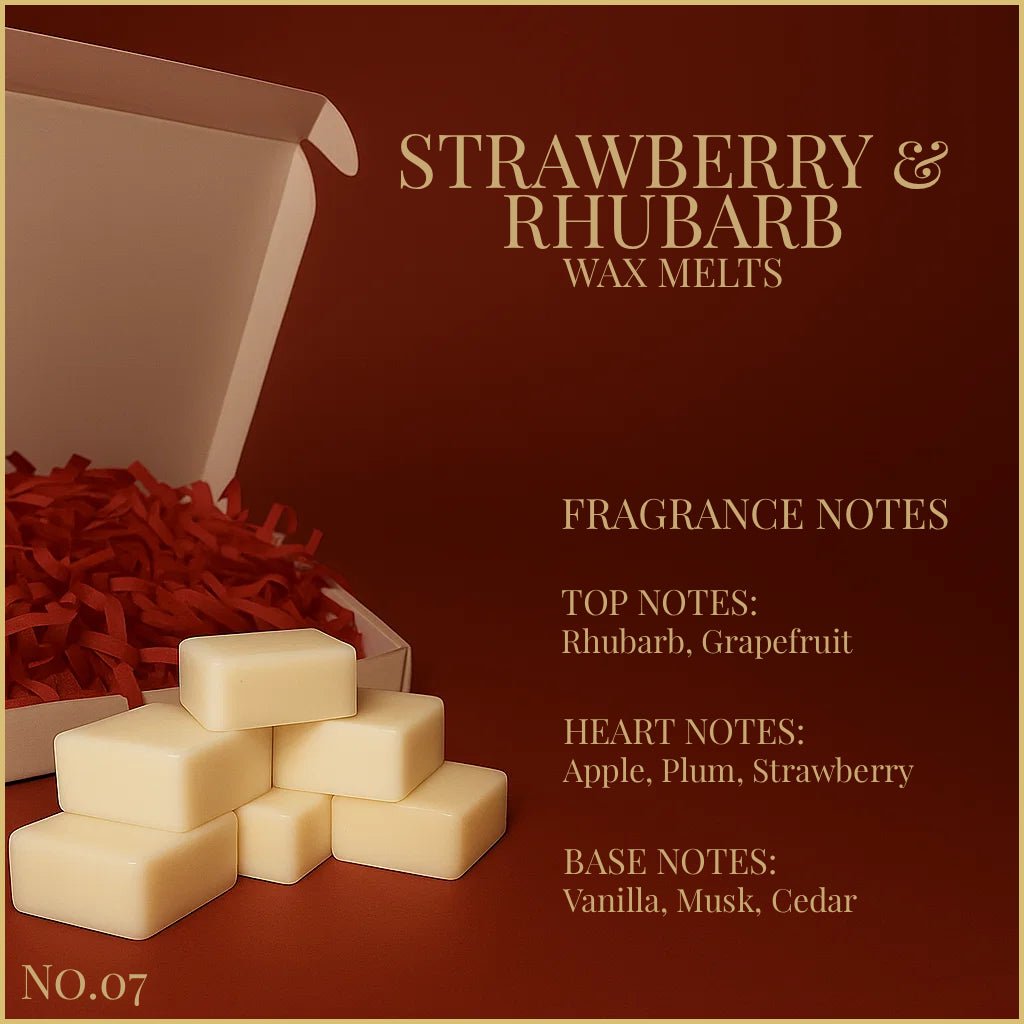 Strawberry & Rhubarb - Wax Melts 65g - Wax Melts - Souvant Fragrance Co