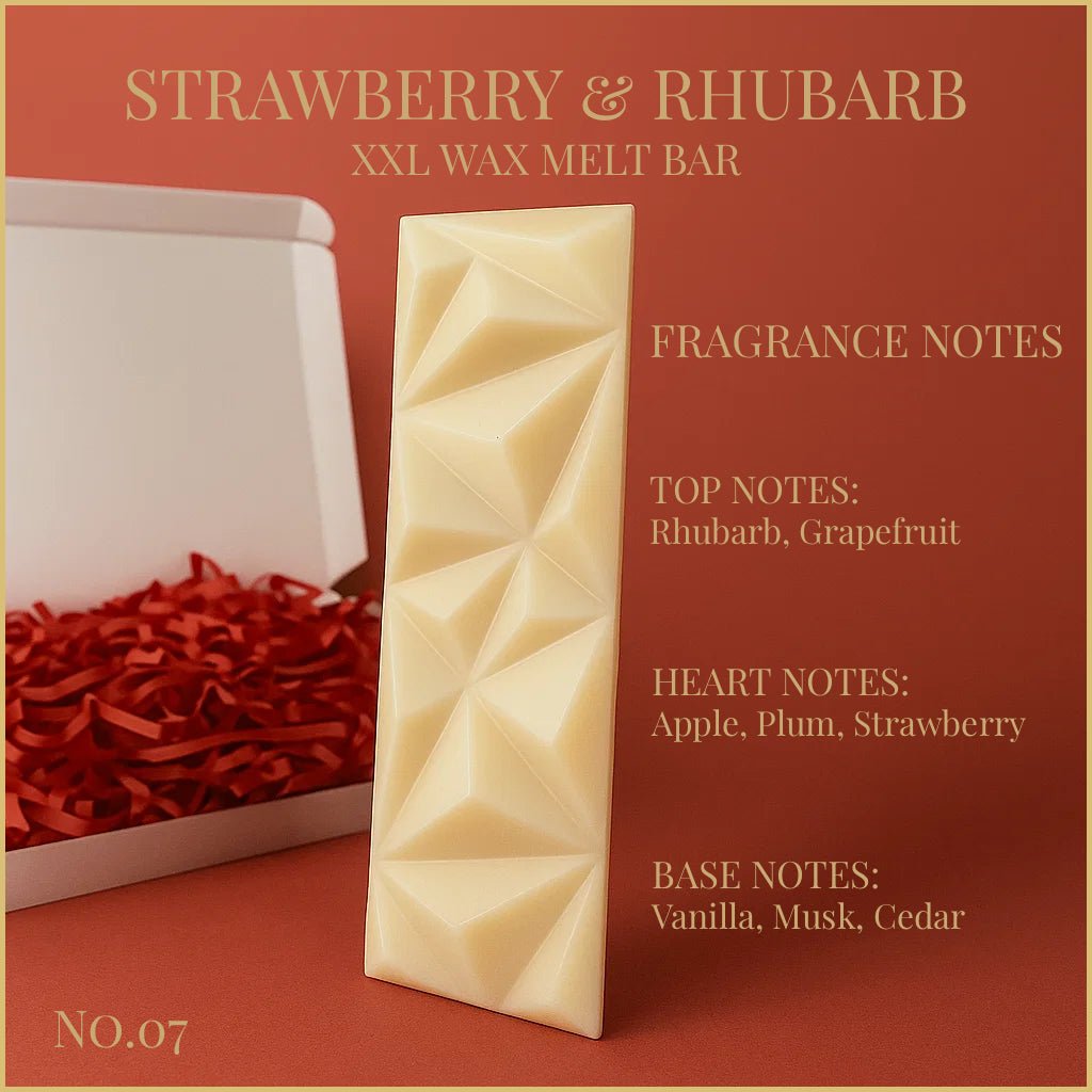 Strawberry & Rhubarb - XXL Wax Melt Bar 100g - XXL Wax Melt Bar - Souvant Fragrance Co