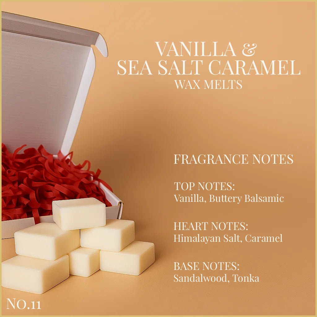 Vanilla & Sea Salt Caramel - Wax Melts 65g - Wax Melts - Souvant Fragrance Co